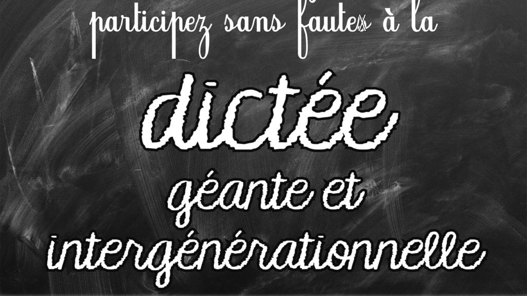 Panneau dictée géante