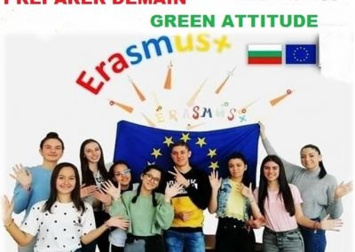 Affiche Green attitude le projet Erasmus de Charles Péguy Marseille